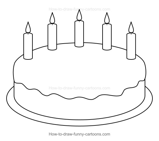pic A Birthday Cake Drawing cake drawing cartoon birthday cake