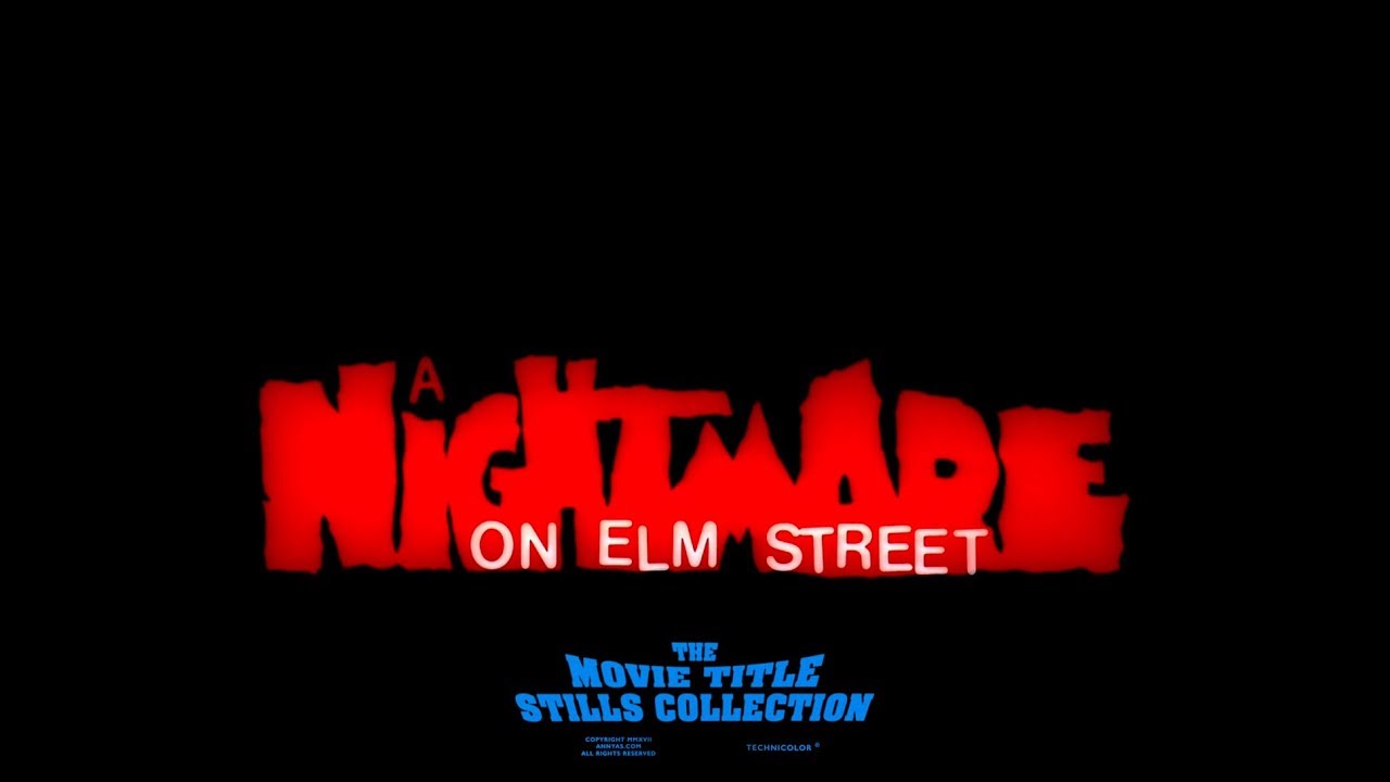 wallpapers A Nightmare On Elm Street Logo a nightmare on elm street 1984 title sequence