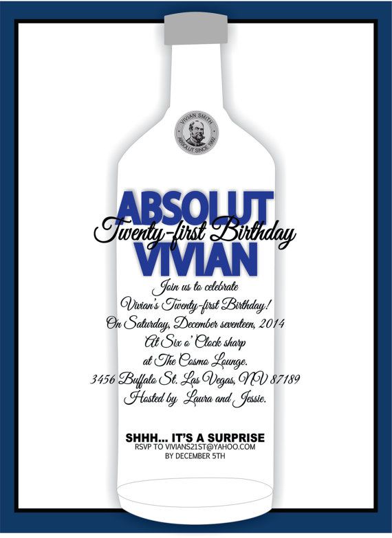 pic Absolut Vodka Party Favors julie lauren