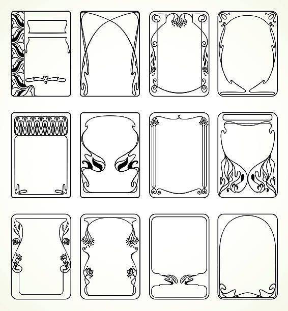pic Art Nouveau Borders Vector Free vectorstock