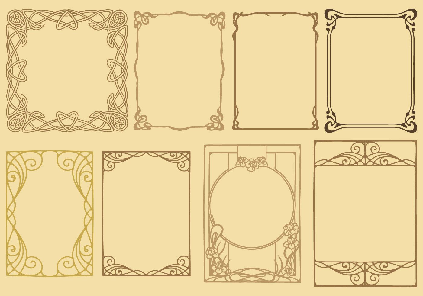 photo Art Nouveau Borders Vector Free art nouveau border vector art gallery