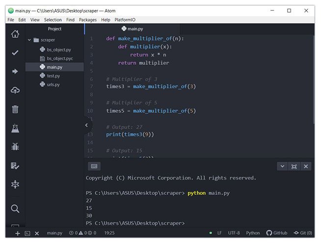 pix Atom Text Editor Python celebrity news