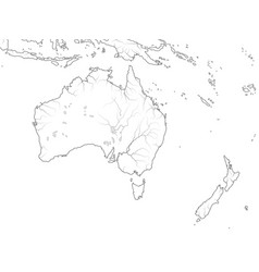 photo Australia And New Zealand Map Outline australia and new zealand map