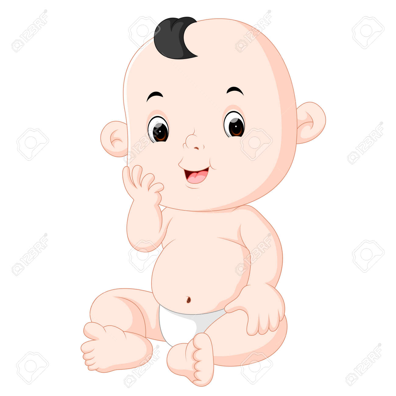 picture Baby Boy Pictures Animated cute baby boy illustration