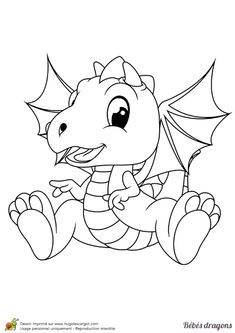 picture Baby Dragon Outline baby dragon dragon coloring page