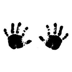 picture Baby Handprints Black And White 123rf