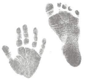 photo Baby Handprints Black And White https www shutterstock com image vector vector concept cute black paint hand 368599601
