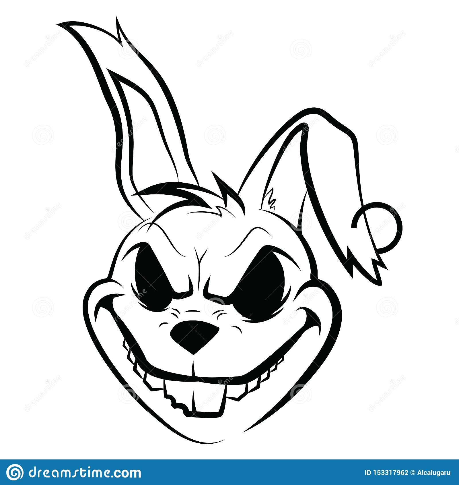 picture Bad Bunny Outline redbubble