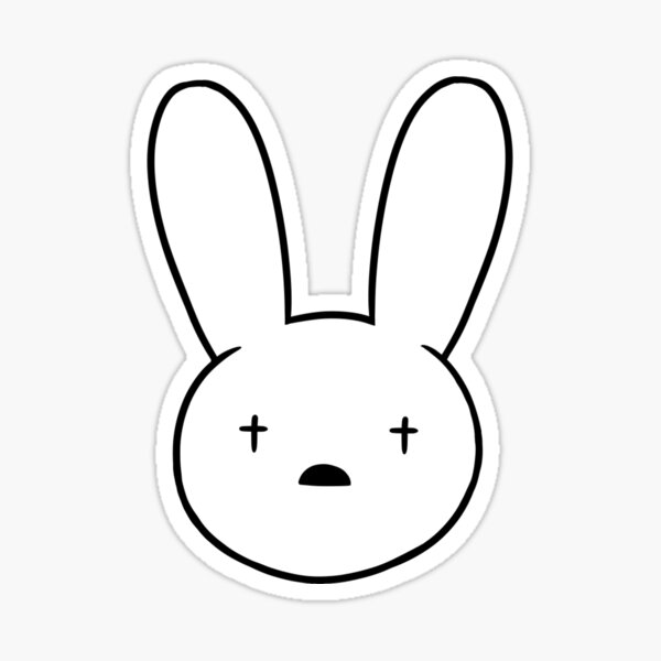 images Bad Bunny Outline bad bunny svg png dxf eps cut files