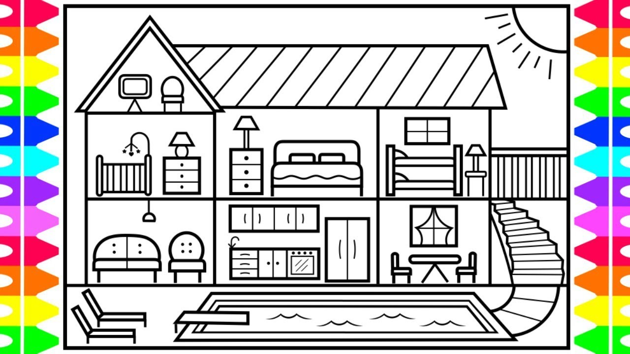 wallpapers Big House Drawing drawingforall net
