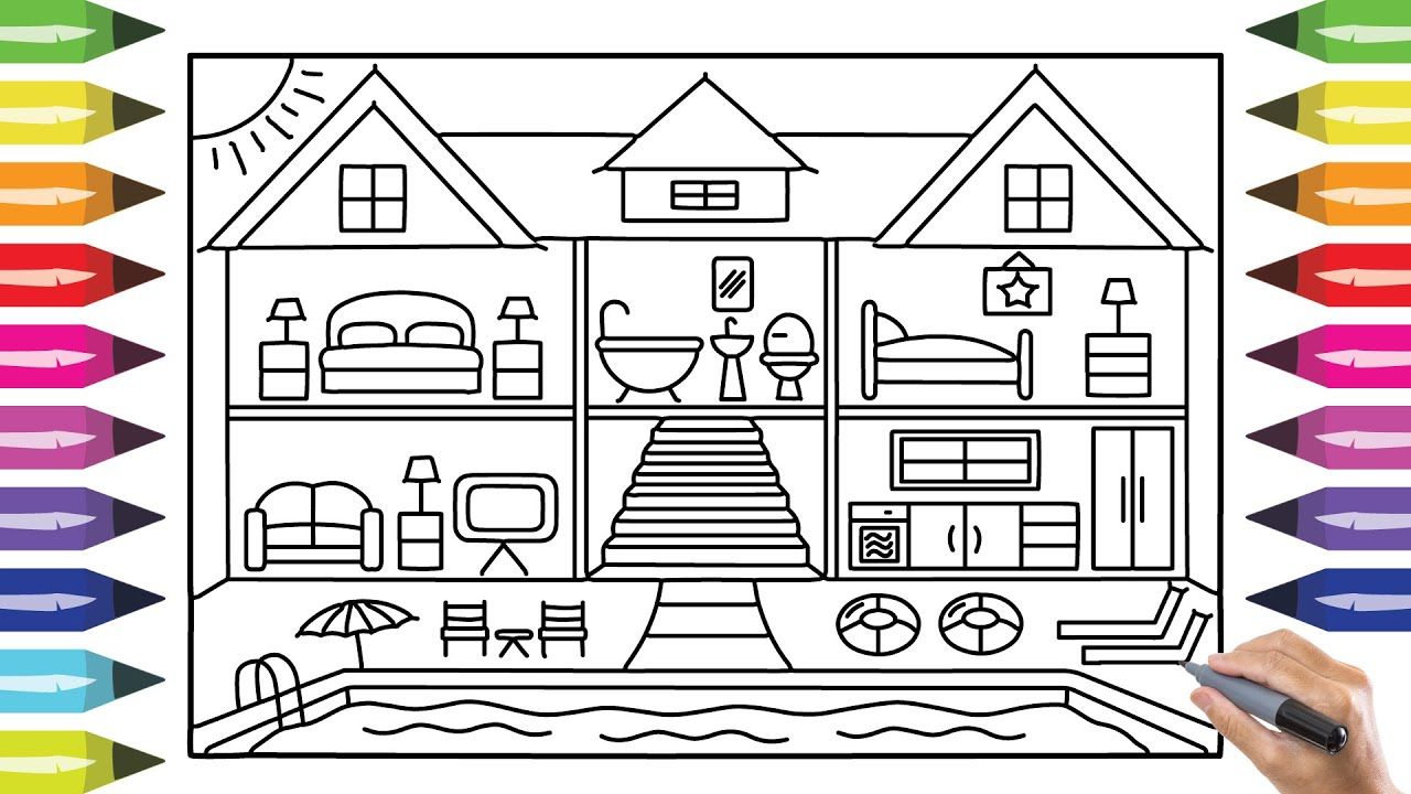 pics Big House Drawing how to draw a house 2 awesome and easy way for everyone new video
