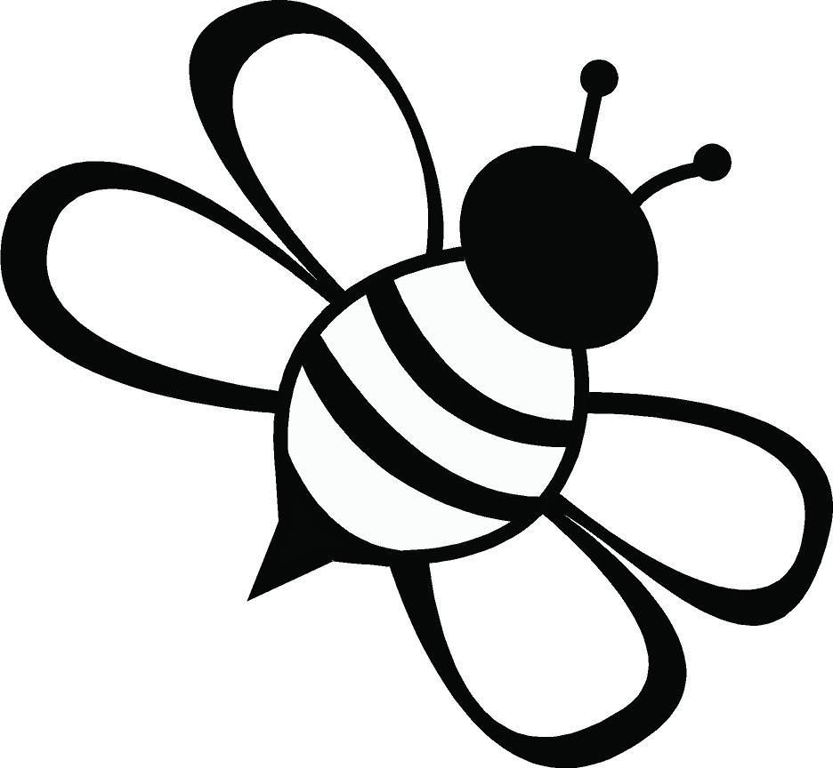 pics Black And White Bumble Bee Clipart http clipart library com free bumblebee clipart black and white html