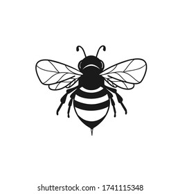 picture Black And White Bumble Bee Clipart https www shutterstock com image vector clipart black bee isolated on white 1741115348