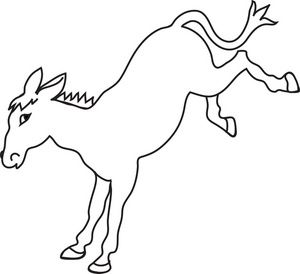 pic Black And White Donkey Clipart donkey mule pack animal farm animal