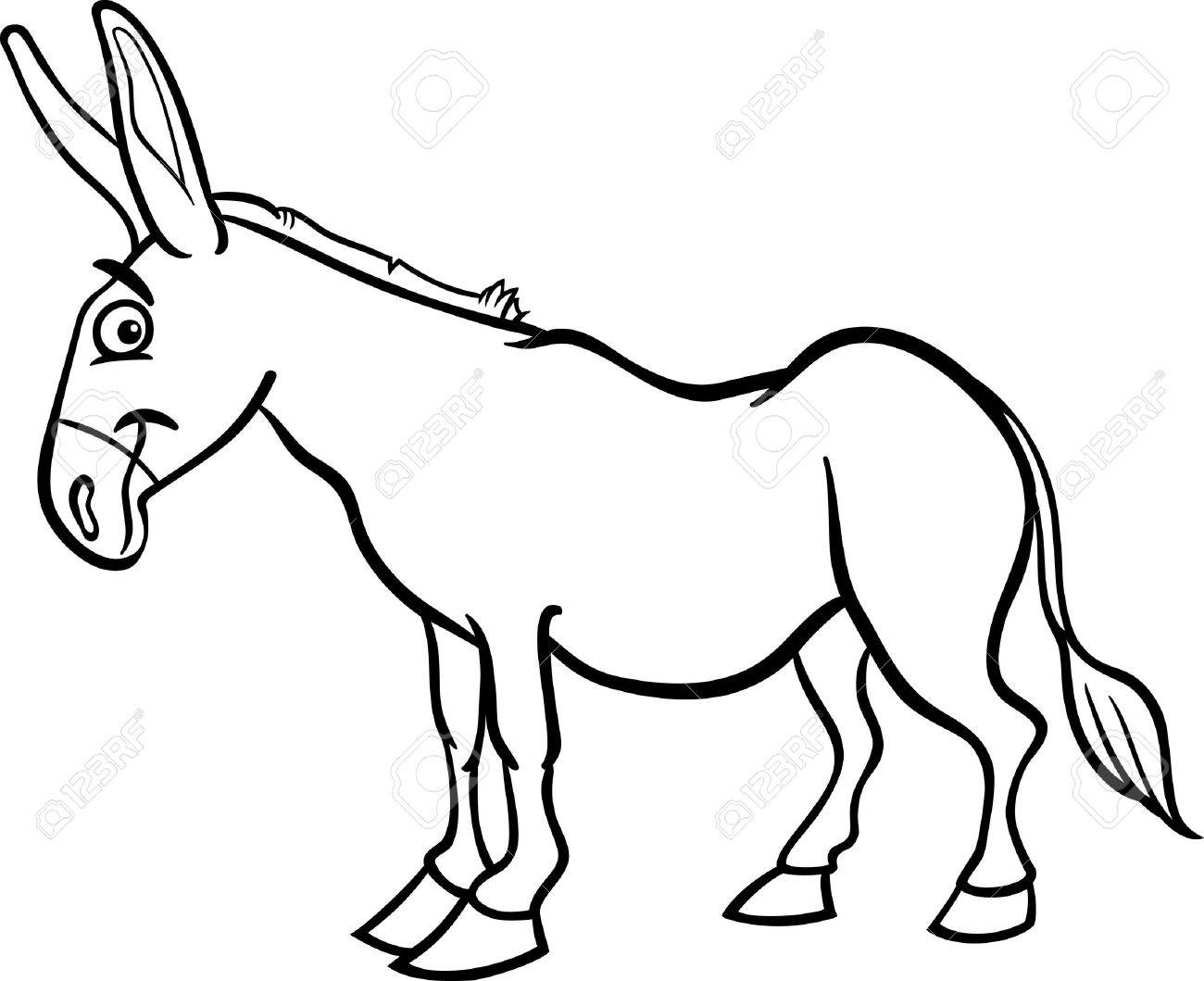 images Black And White Donkey Clipart clipart black and white clip art
