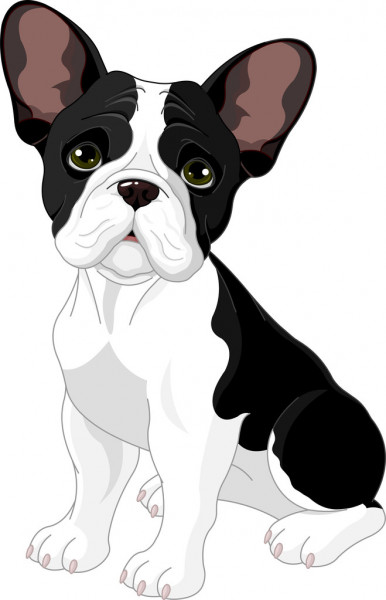 photo Black And White French Bulldog Cartoon pin on french bulldogs