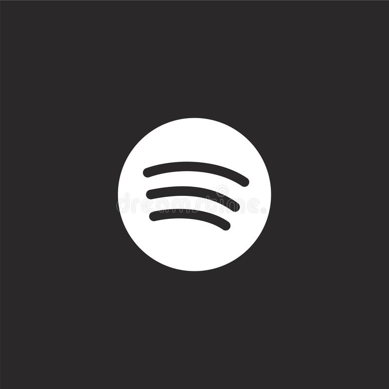 pics Black And White Spotify Logo black spotify icon free black site