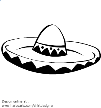 pic Black Sombrero Clipart sombrero hats silhouette set free stock