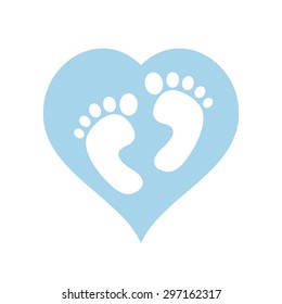 photo Blue Baby Feet Images https www shutterstock com image vector cute footprints baby isolated icon vector 1659204871