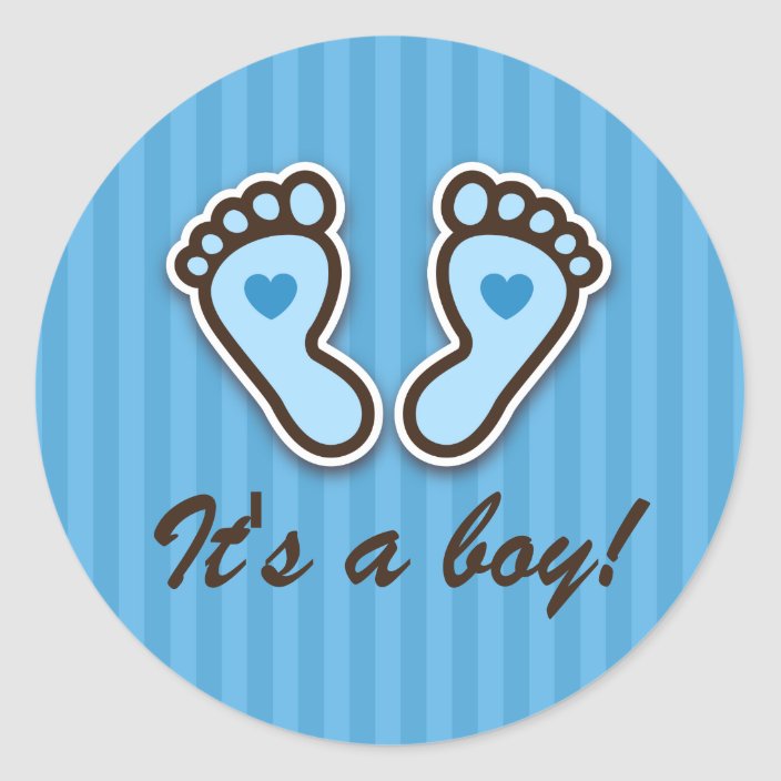 images Blue Baby Feet Images blue baby feet classic round sticker zazzle com
