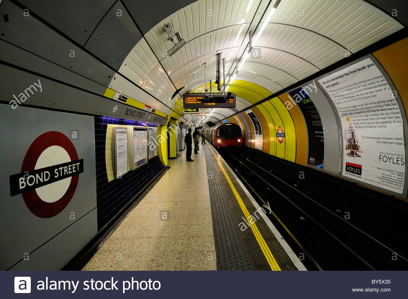 pic Bond Street Tube Line the new bond street tube station tunnels