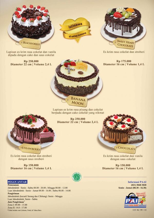 pic Campina Ice Cream Tart pesan campina ice cream cake terbaru