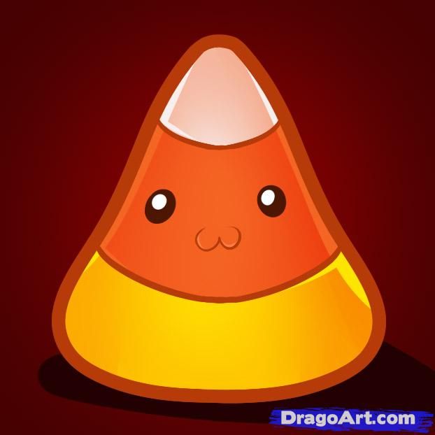 picture Candy Corn Drawing how to draw halloween candy corn cute candy corn easy drawing tutorial for kids