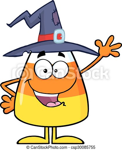 pix Candy Corn Witch Cartoon witch candy corn character cartoon royalty free vector image