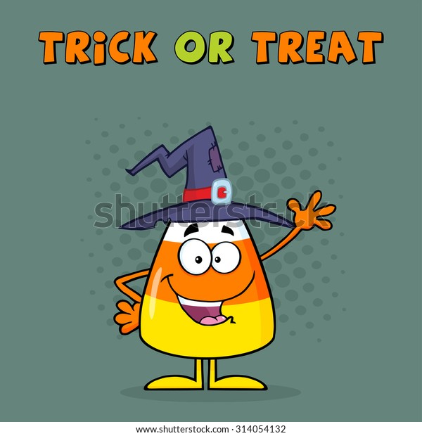 pic Candy Corn Witch Cartoon pick my feet funny halloween card