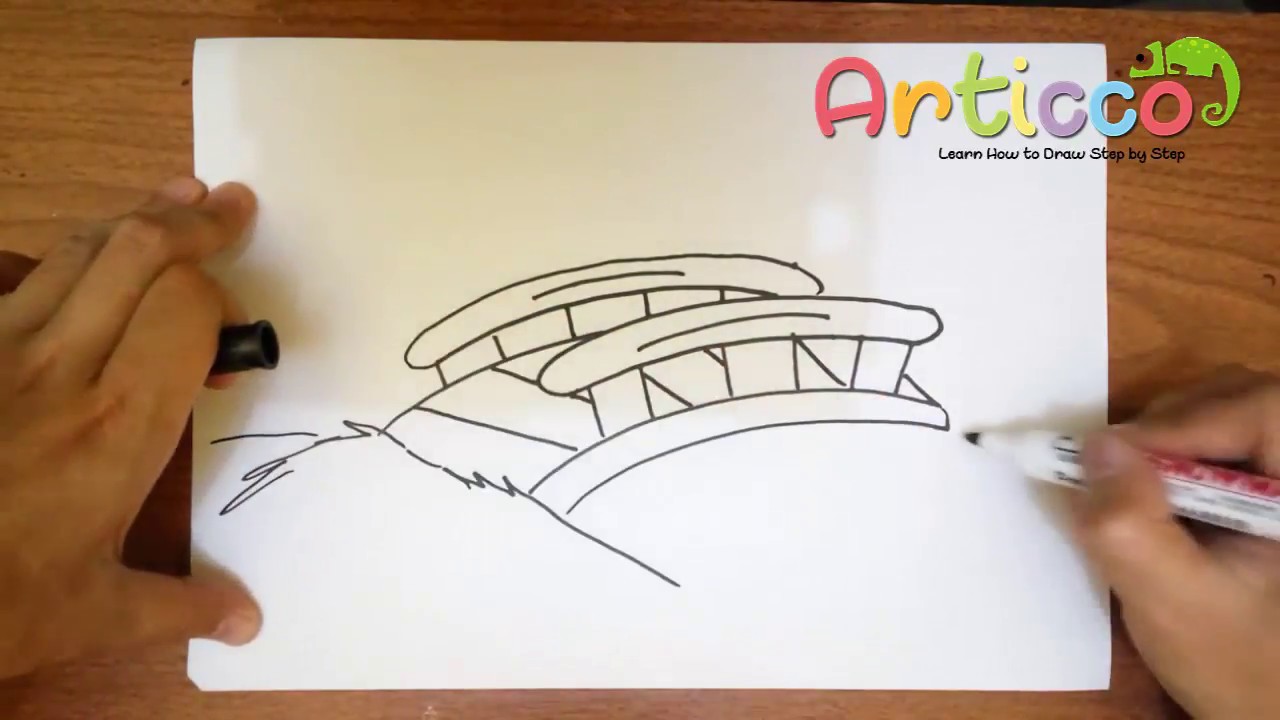 pix Cartoon Bridge Drawing end of year bridge activity students
