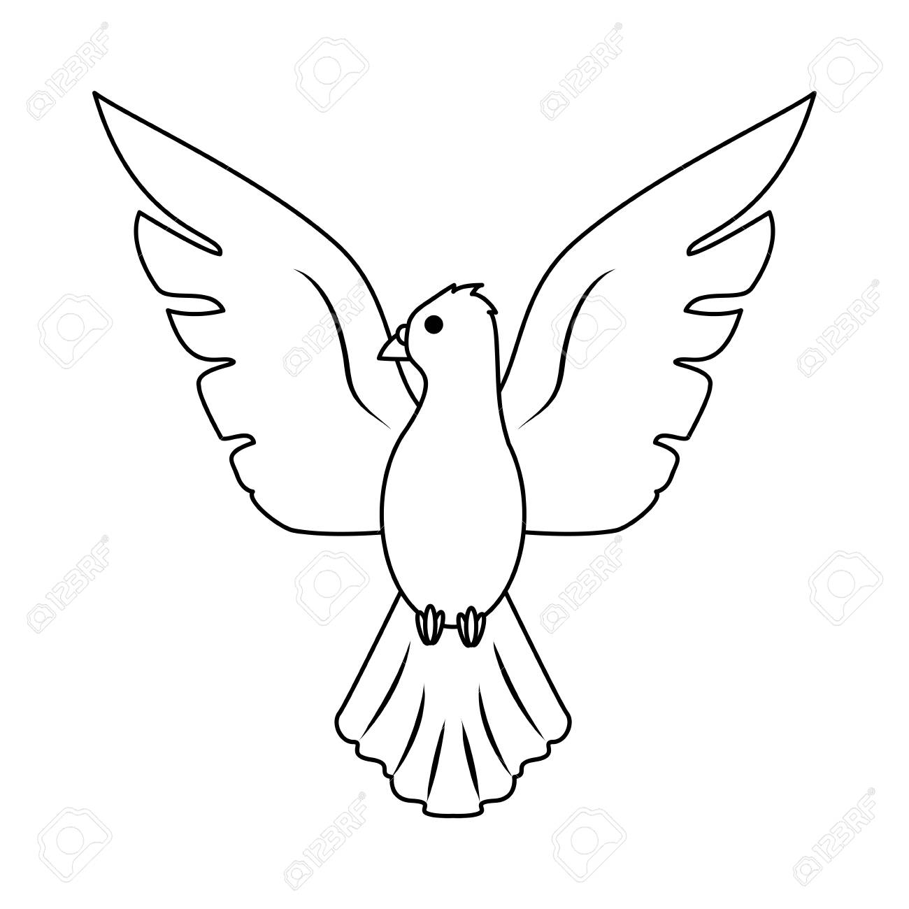 pics Cartoon Dove Bird vectorstock