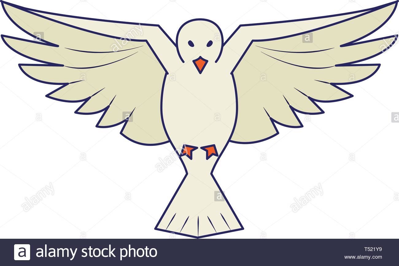 picture Cartoon Dove Bird dove bird cartoon icon vector illustration graphic design
