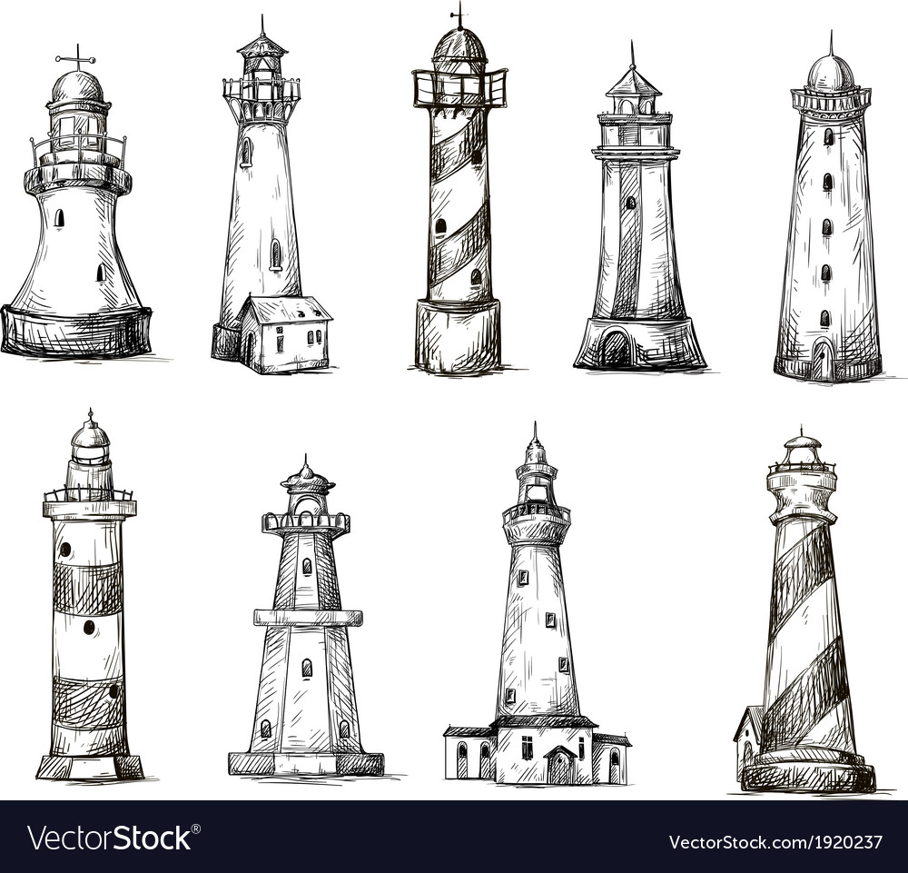 pix Cartoon Lighthouse Drawing coloring page for kids cartoon lighthouse vector illustration