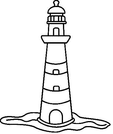 picture Cartoon Lighthouse Drawing clipart library