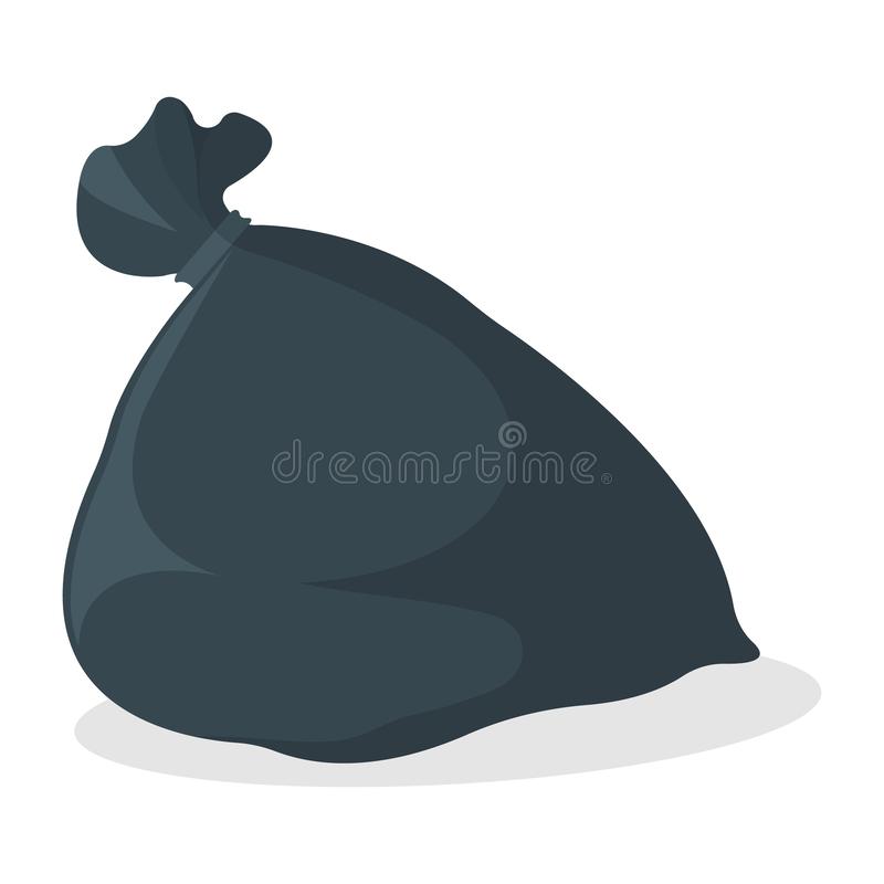 pic Cartoon Rubbish Bag https www shutterstock com image vector trash bag icon black garbage on 1532156921