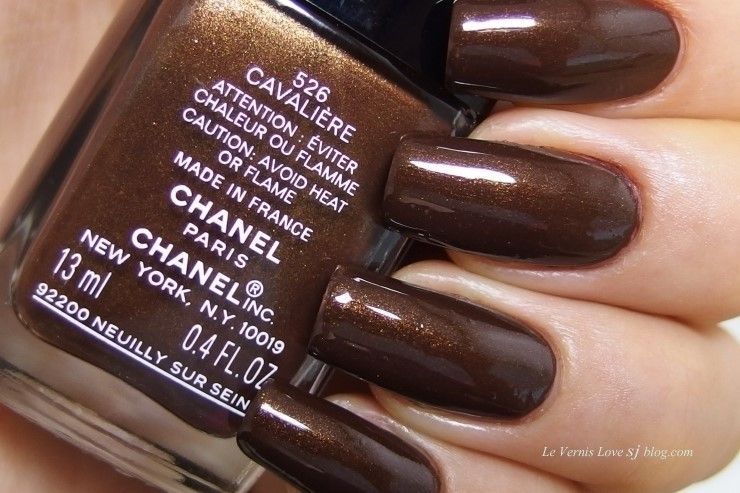 images Chanel 526 details about new authentic chanel le vernis nail polish 526 cavaliere deep velvet coffee brow