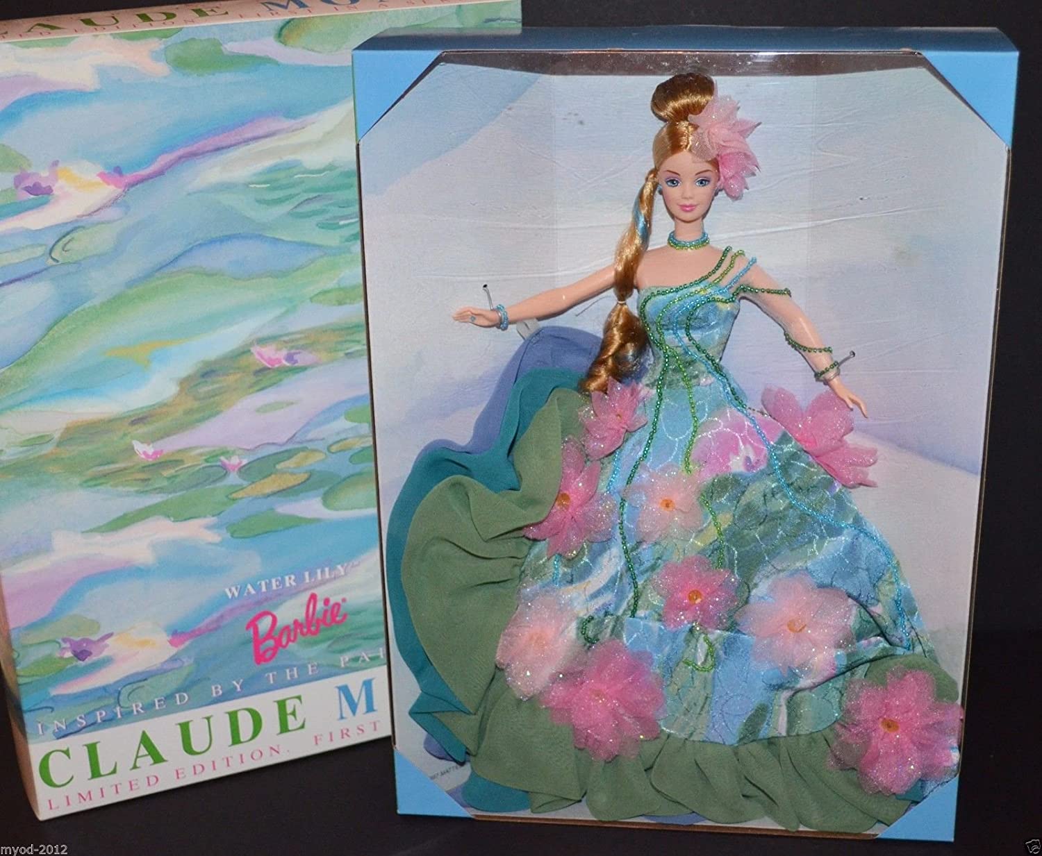 pic Claude Monet Water Lily Barbie barbie water lily doll claude monet limited edition 1997