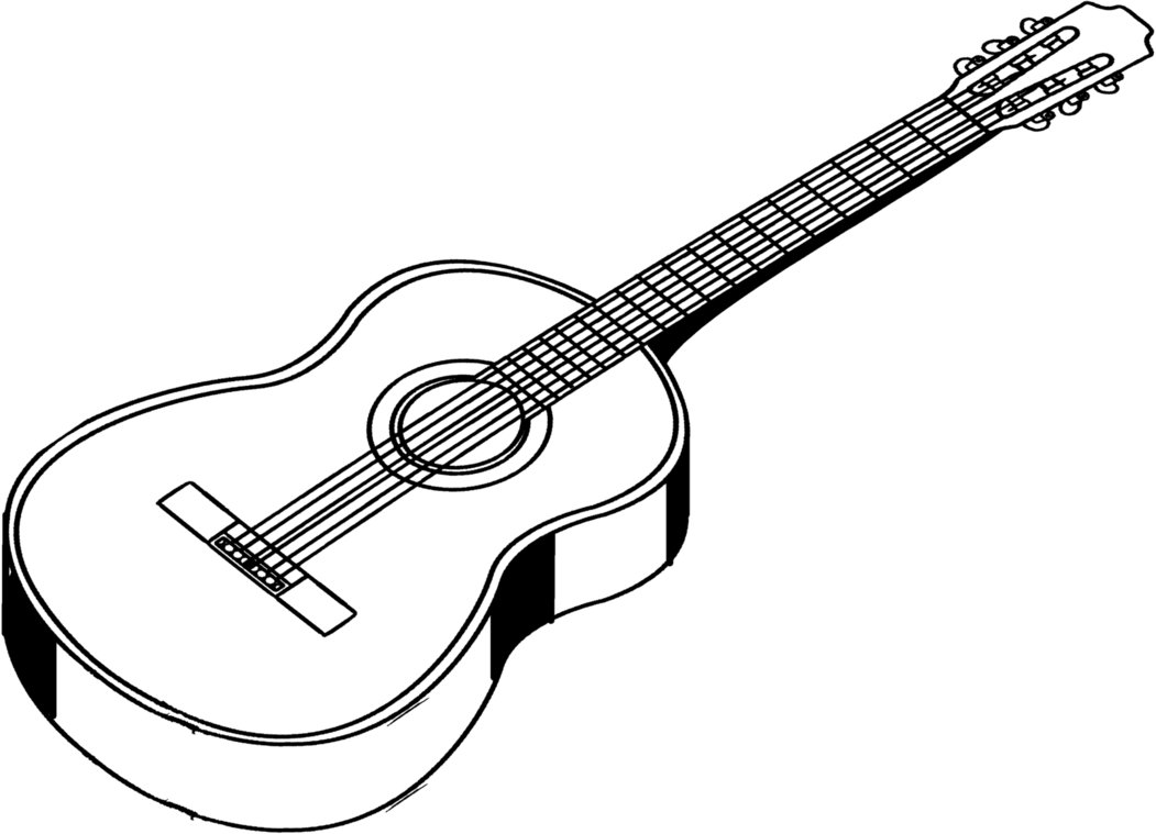 pix Clipart Guitar Black And White 346 black and white acoustic guitar illustrations clip art