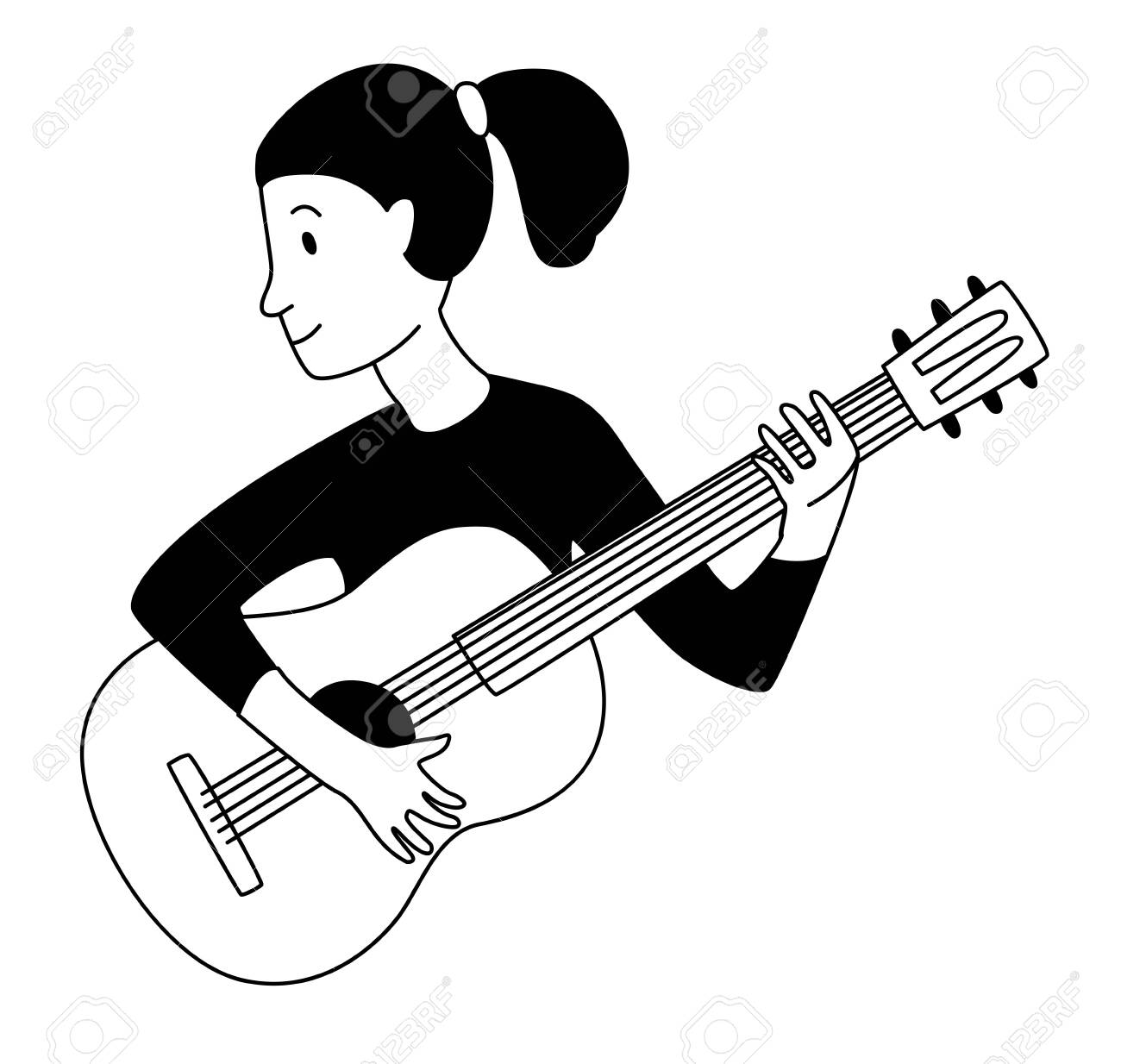 pics Clipart Guitar Black And White guitar black and white guitar clipart