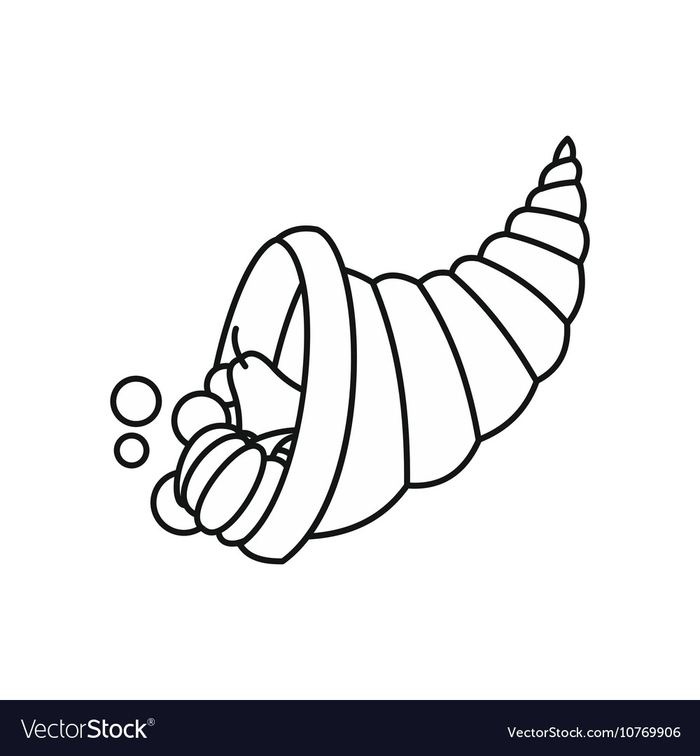 pix Cornucopia Outline clipart library
