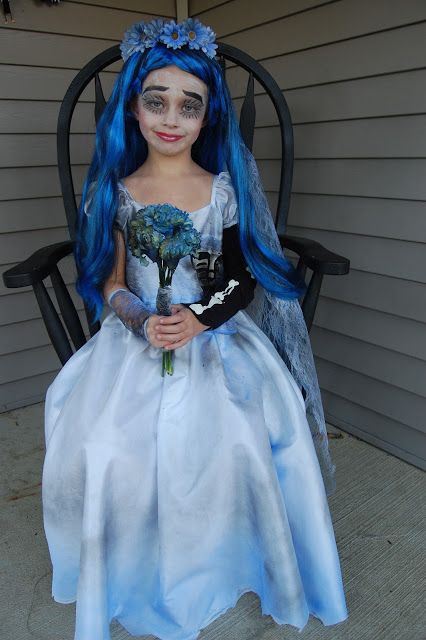 images Corpse Bride Costume Child rubie s dearly departed bride corpse bride kids halloween fancy dress small white