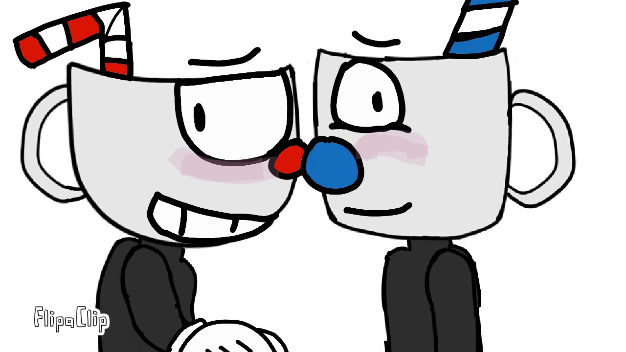 pics Cuphead And Mugman Kiss cupcest oneshotzzz kiss and