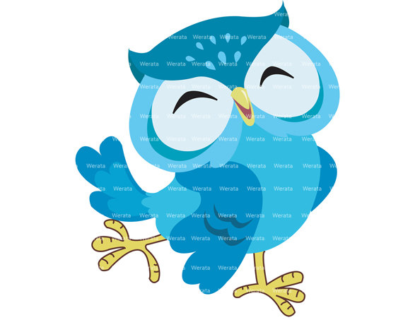 pix Cute Blue Owl Clipart cute blue owl with heart isolated on white