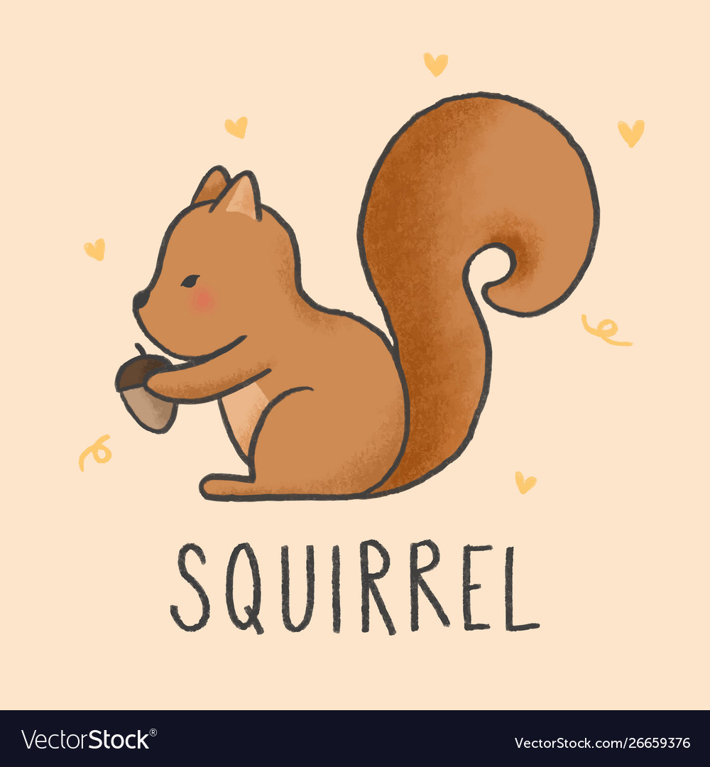picture Cute Squirrel Cartoon Images cute squirrel cartoon vector image by c tigatelu vector stock 27384727