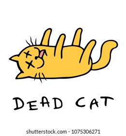 photo Dead Cat Cartoon Image curiosity killed the cat clipart cartoons by vectortoons