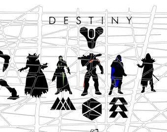 pics Destiny Silhouette destiny hunter silhouette vinyl sticker