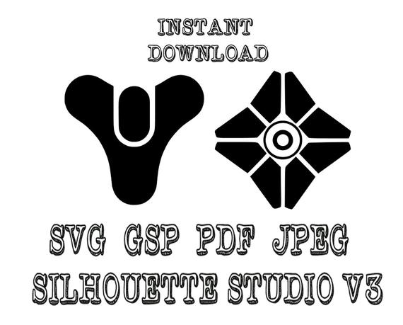 images Destiny Silhouette destiny logo and guardian ghost svg pdf jpeg gsp silhouette etsy