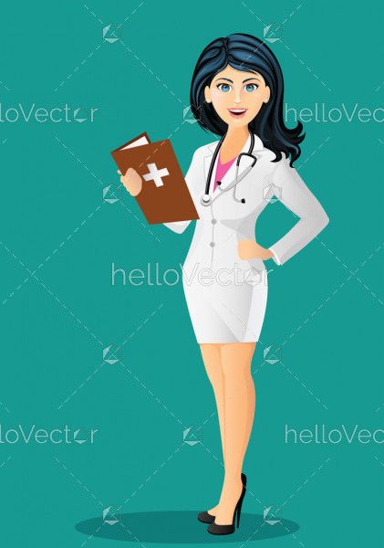 wallpapers Female Doctor Cartoon Characters 123rf