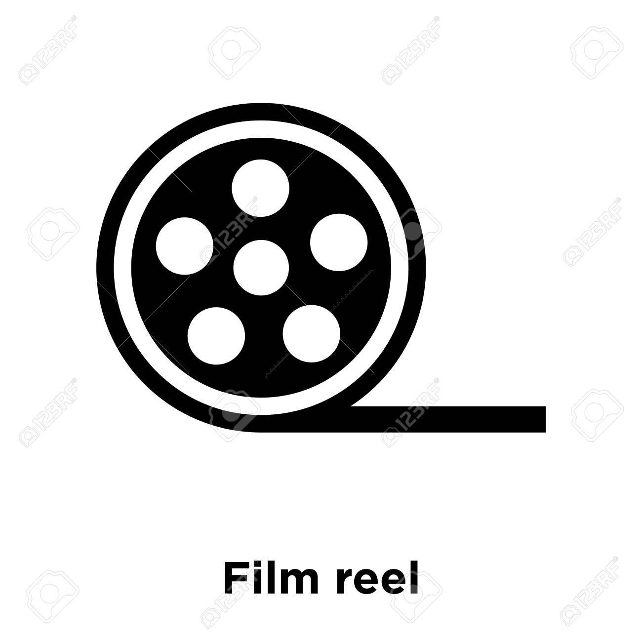 photo Film Reel Logo letter c film strip movie logo