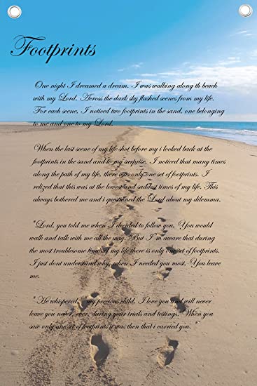 pics Footprints In The Sand Poem In Spanish posterpal